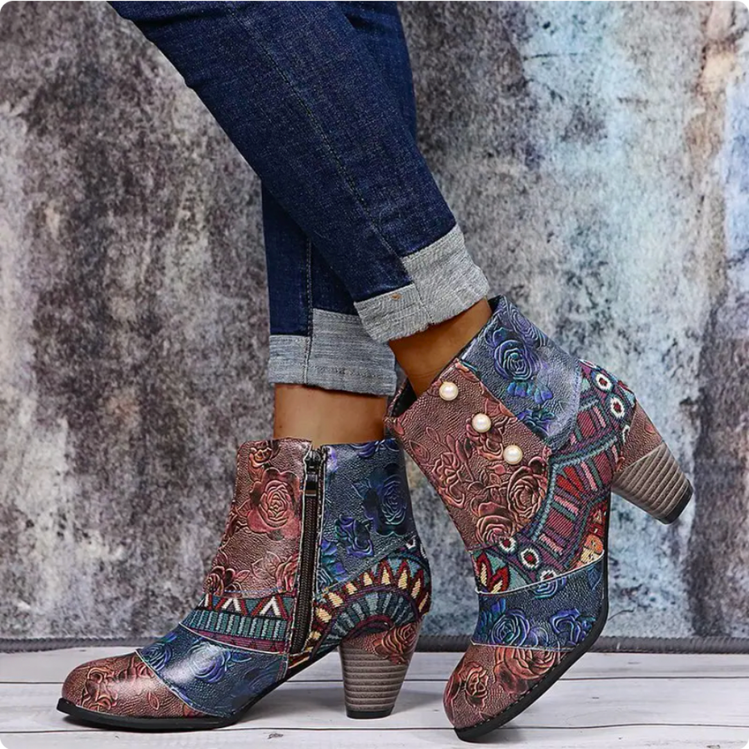 Wasserdichte Damen-Stiefel im Retro-Vintage-Stil - Melina