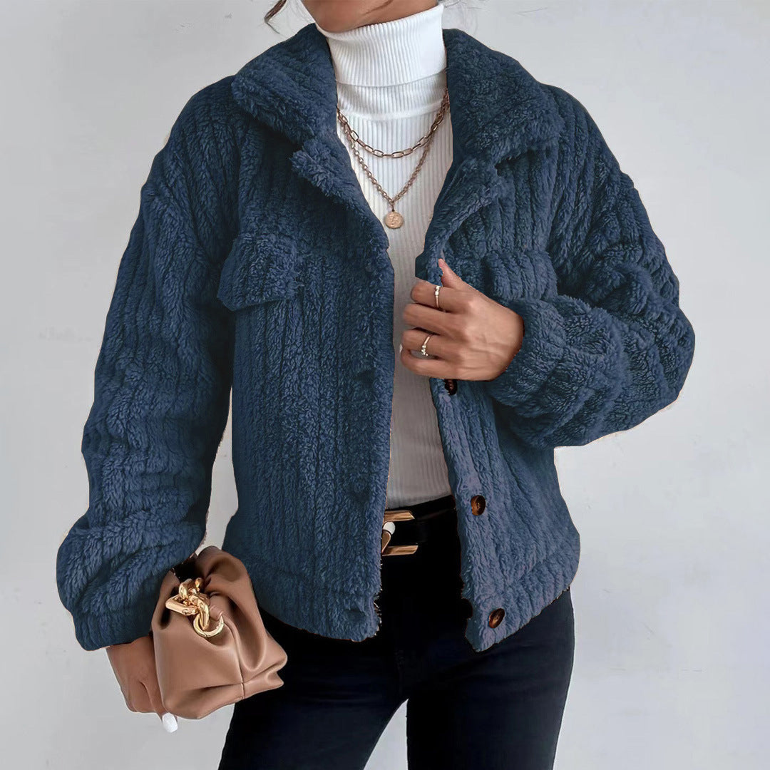 ModeGeist | Winter Teddy Mantel - Langarm