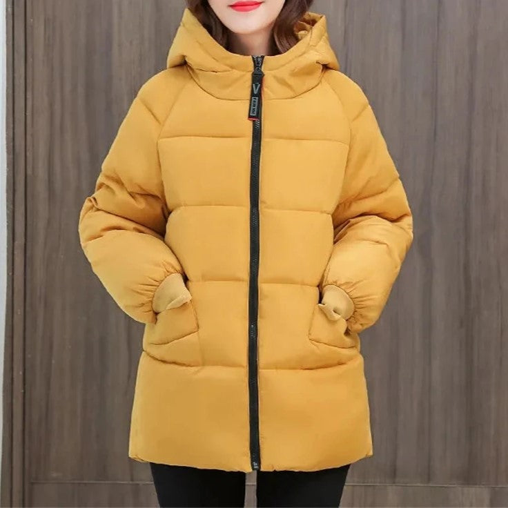 ModeGeist | Lange mit Kapuze und Lockerer Schnitt für Frauen Ideal für Den Winter