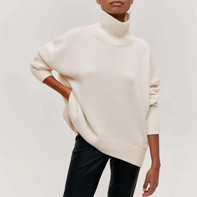ModeGeist | Warmer Strickrollkragenpullover für Wintertage