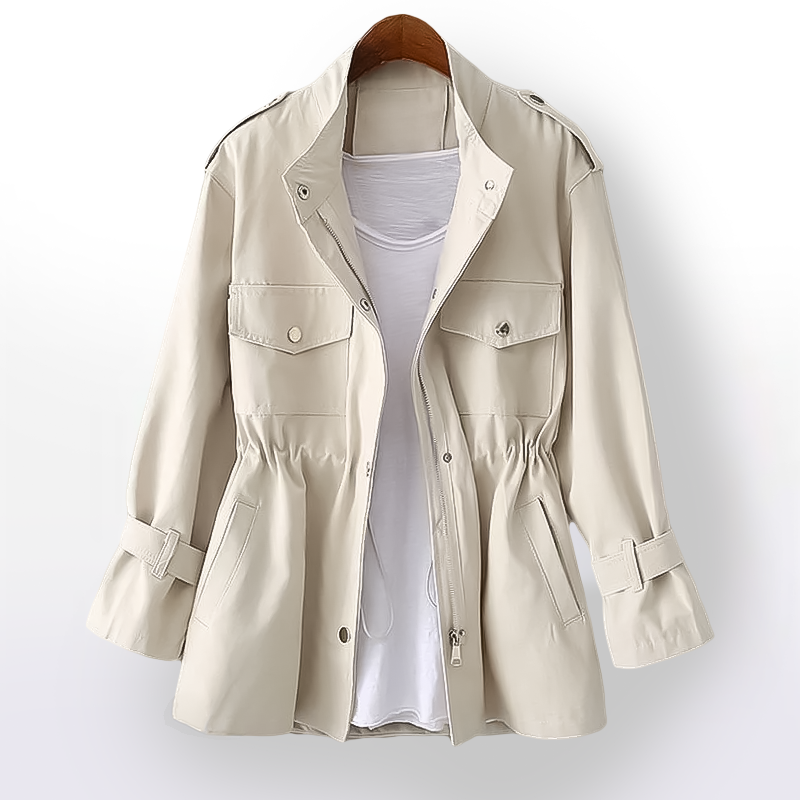 ModeGeist | Taillierter Trenchcoat für Frauen