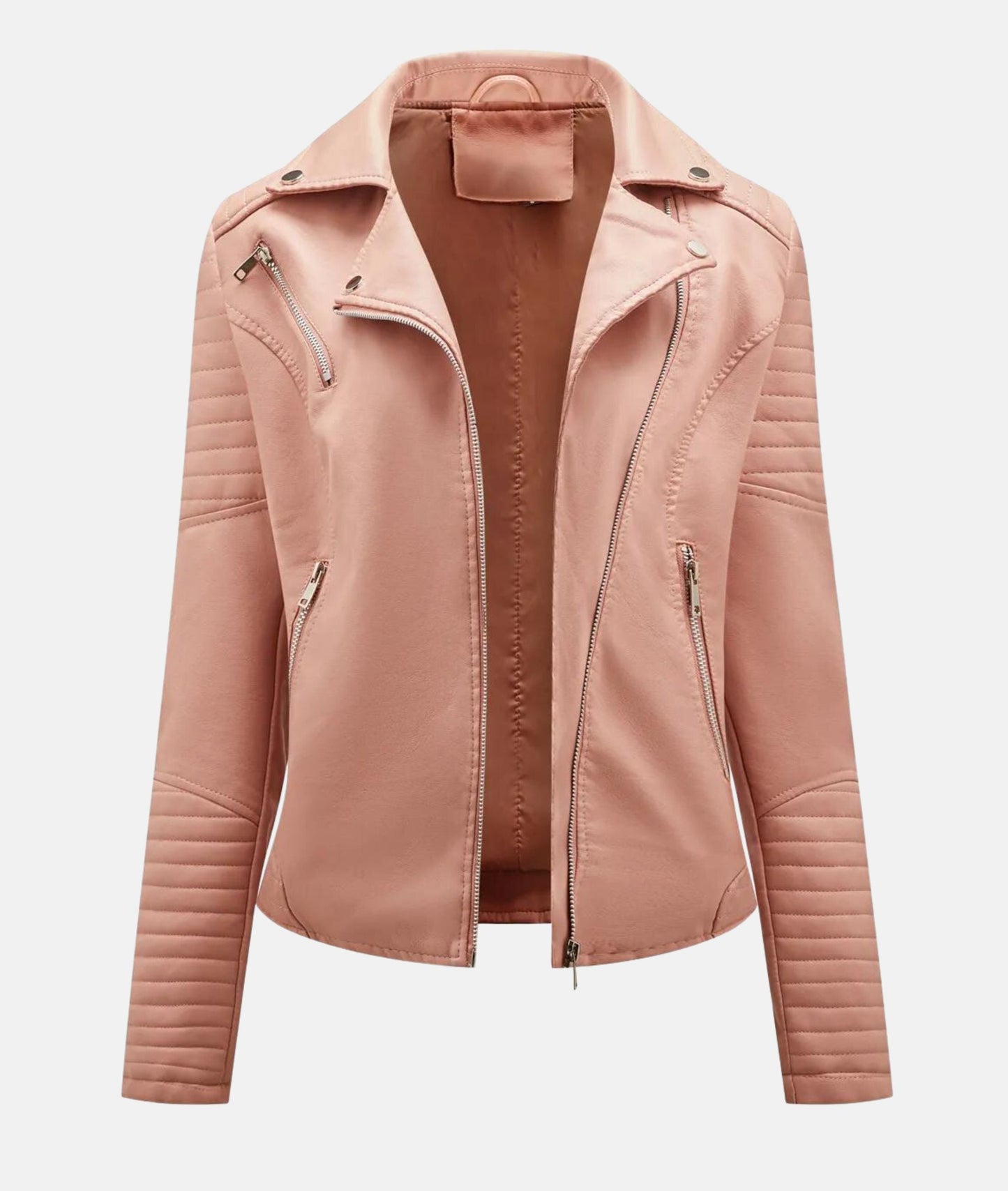 ModeGeist | Damen Kunstleder Bikerjacke
