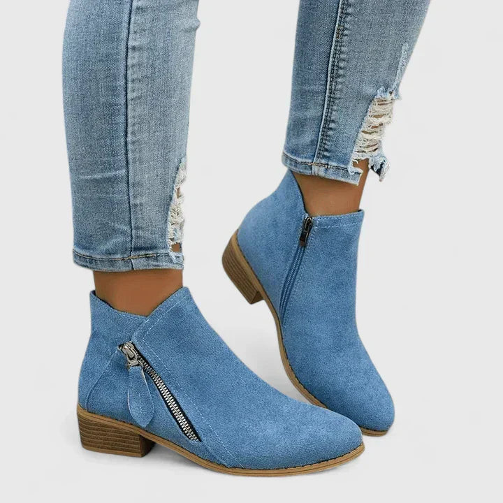 MODEGEIST Damen Stiefeletten mit Fußgewölbestütze gepolstert