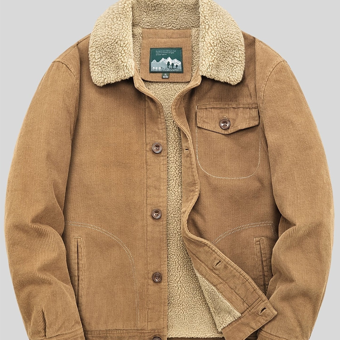 ModeGeist | Herren Fleece-Weste mit Knöpfen Warm und Elegant