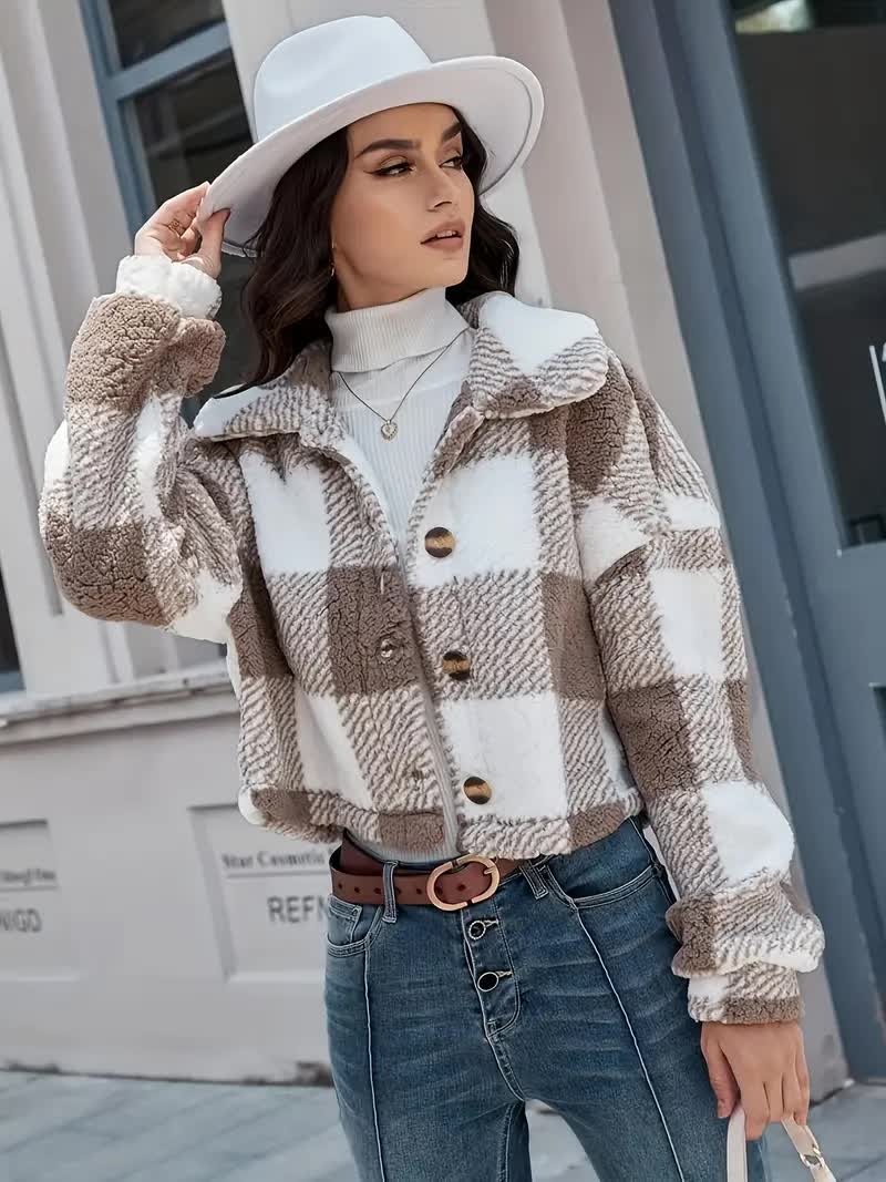 ModeGeist | Leichte Karierte Sommerjacke