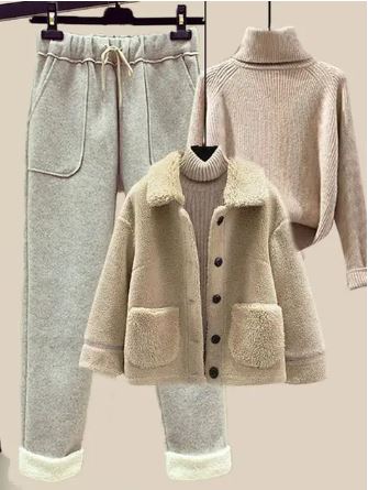 ModeGeist | Warme Dreiteilige Wintersatzs für Frauen