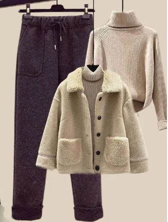 ModeGeist | Warme Dreiteilige Wintersatzs für Frauen