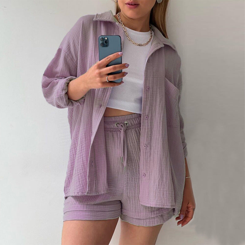 Fudus Langarmshirt und Shorts Set