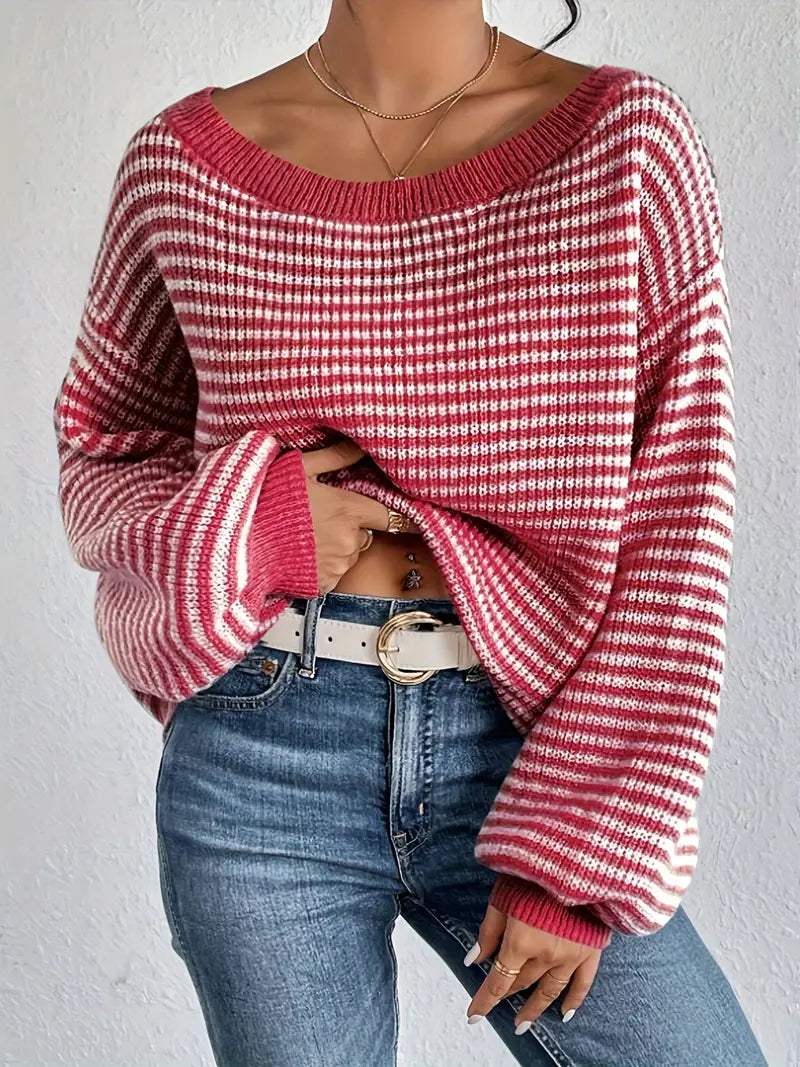 ModeGeist | Modischer Strickpullover für Damen Outfits