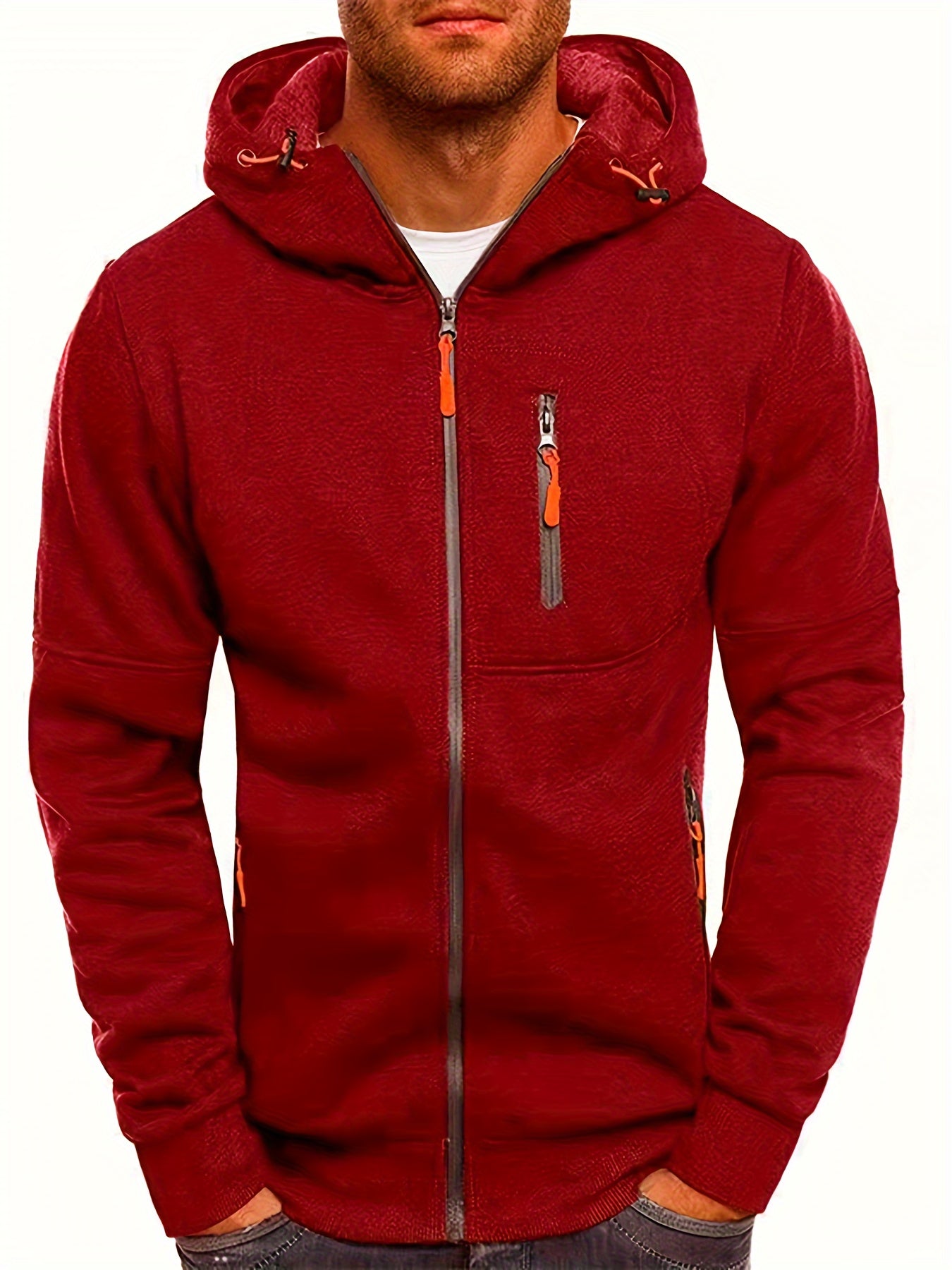 ModeGeist | Sportliche Kapuzenjacke mit Reißverschluss Bequem und Atmungsaktiv Perfekt für Outdoor-aktivitäten