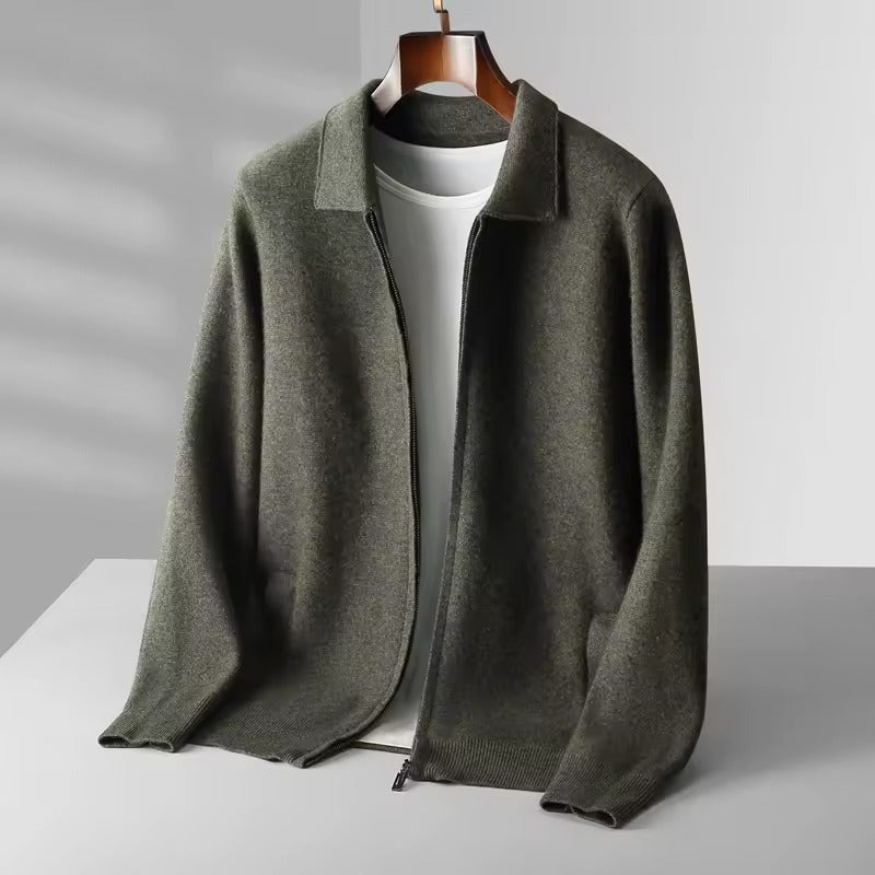EDWIN Feinstrickjacke mit Reißverschluss