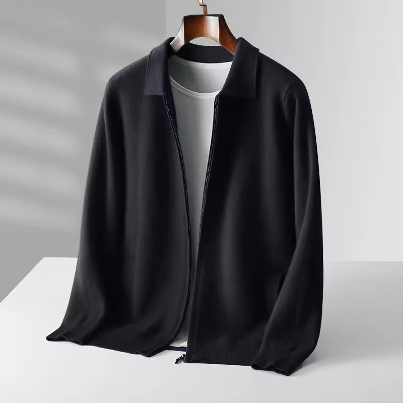 EDWIN Feinstrickjacke mit Reißverschluss