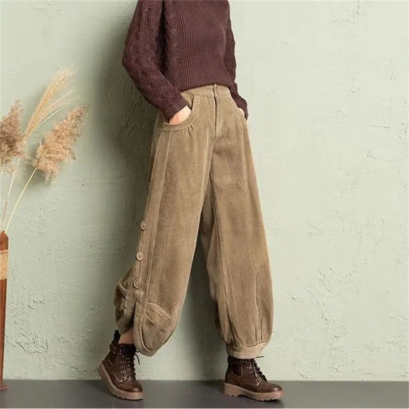 BEATE Wide Corduroy Trousers