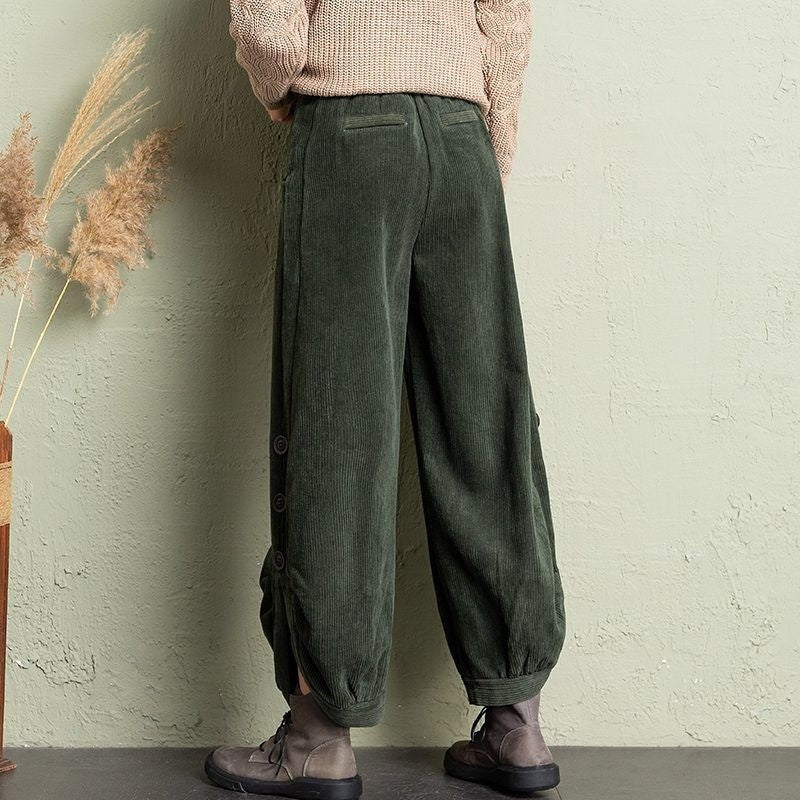 BEATE Wide Corduroy Trousers