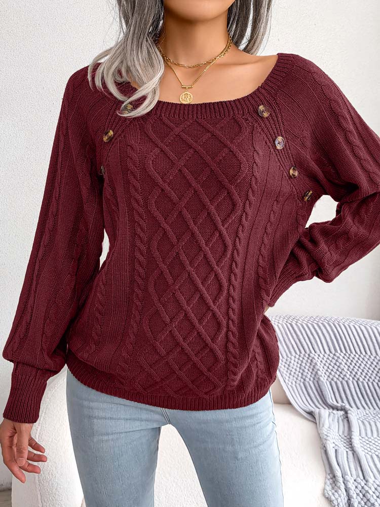 Dunkelrotes Sweatshirt von Fudus