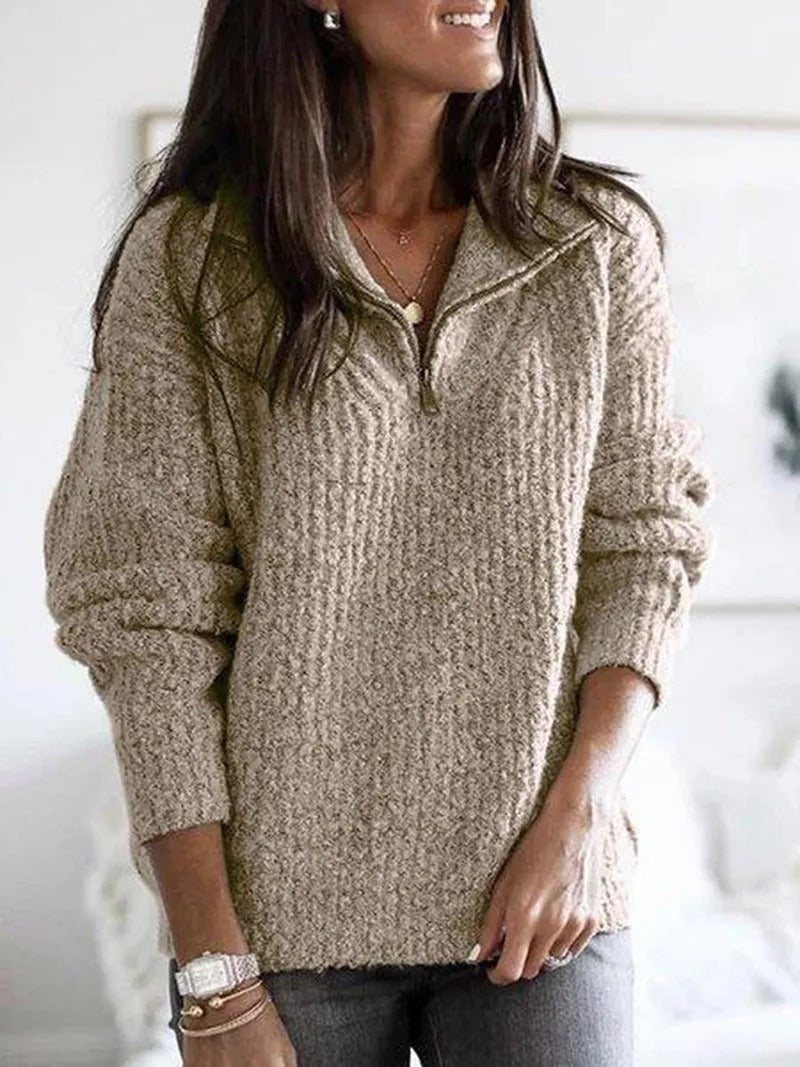 Pullover mit Reißverschluss