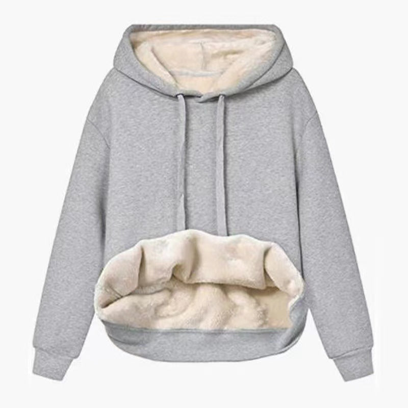 Fleece-gefütterter Kapuzenpullover von Fudus