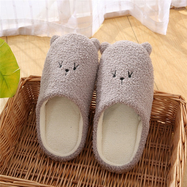 ModeGeist | Bequeme Damen Hausschuhe mit Tiermuster