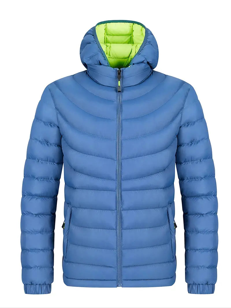 ModeGeist | Herrenjacke mit Hohem Kragen Gefüttert für Herbst und Winter