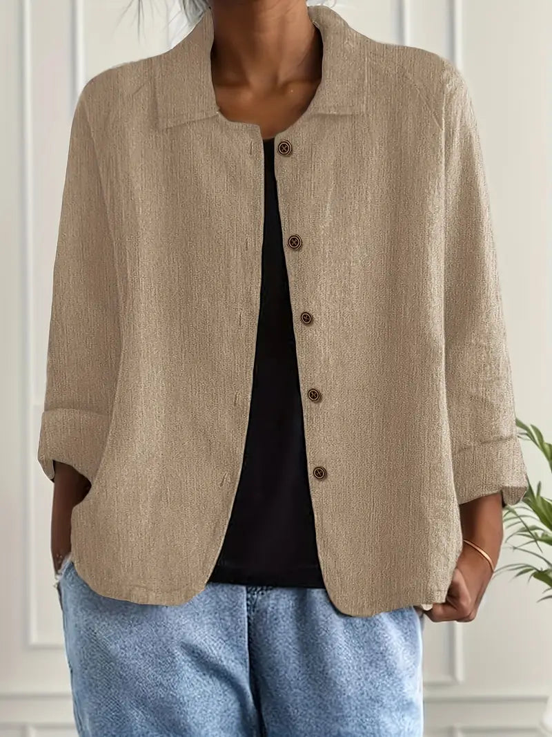 MODEGEIST Damen Klassisches Oberteil Leichter Stoff Vielseitig