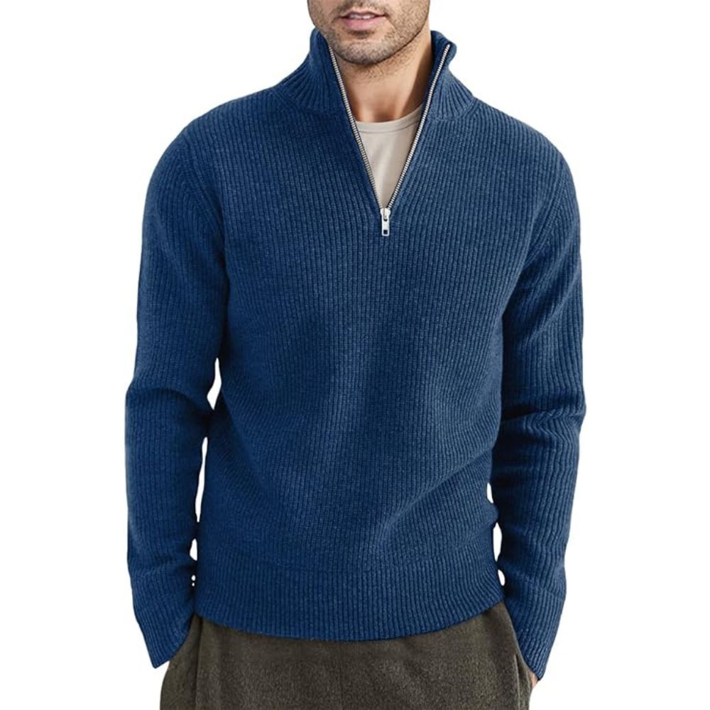 Herren-Pullover mit Reißverschluss von Heinrich Dicker