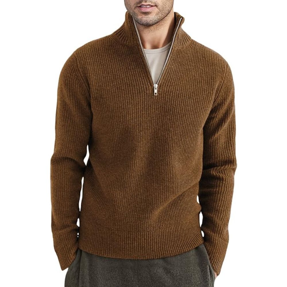 Herren-Pullover mit Reißverschluss von Heinrich Dicker