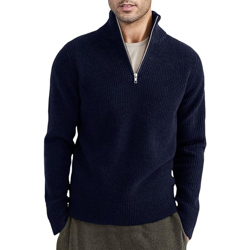 Herren-Pullover mit Reißverschluss von Heinrich Dicker