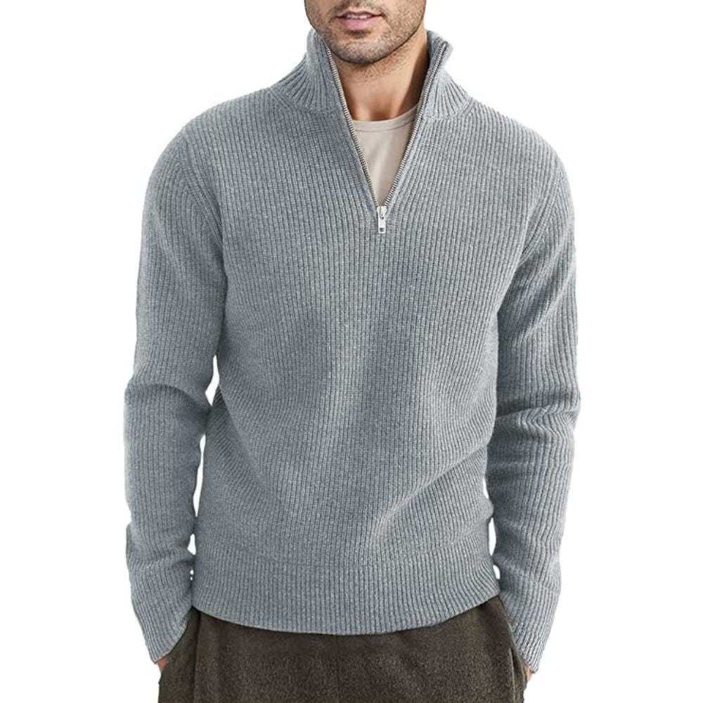 Herren-Pullover mit Reißverschluss von Heinrich Dicker