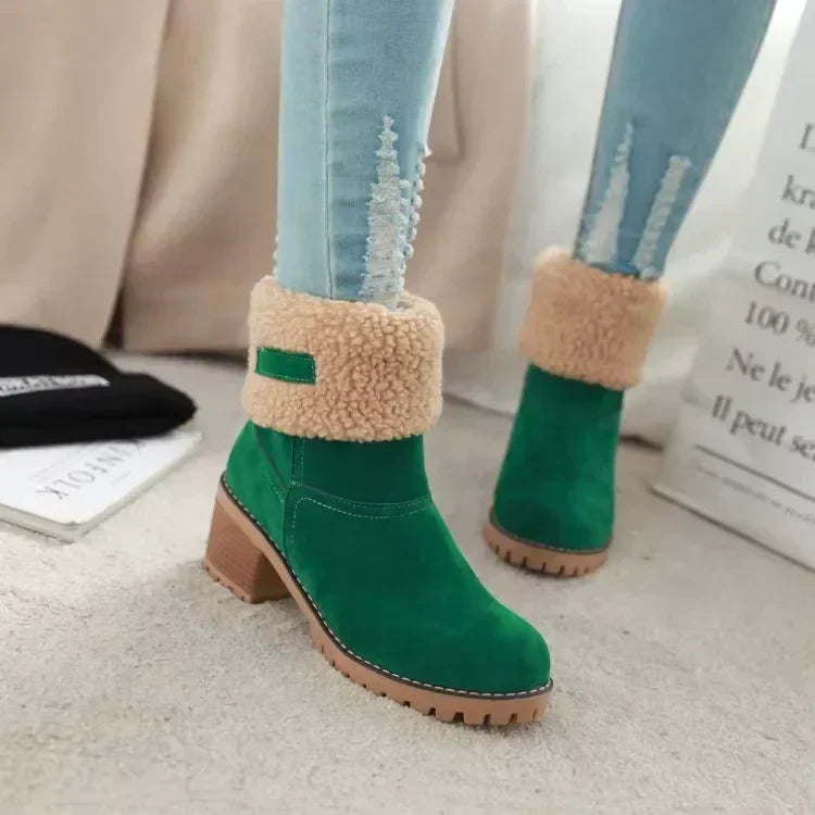 ModeGeist | Elegante und Warme Leder - Schneestiefel