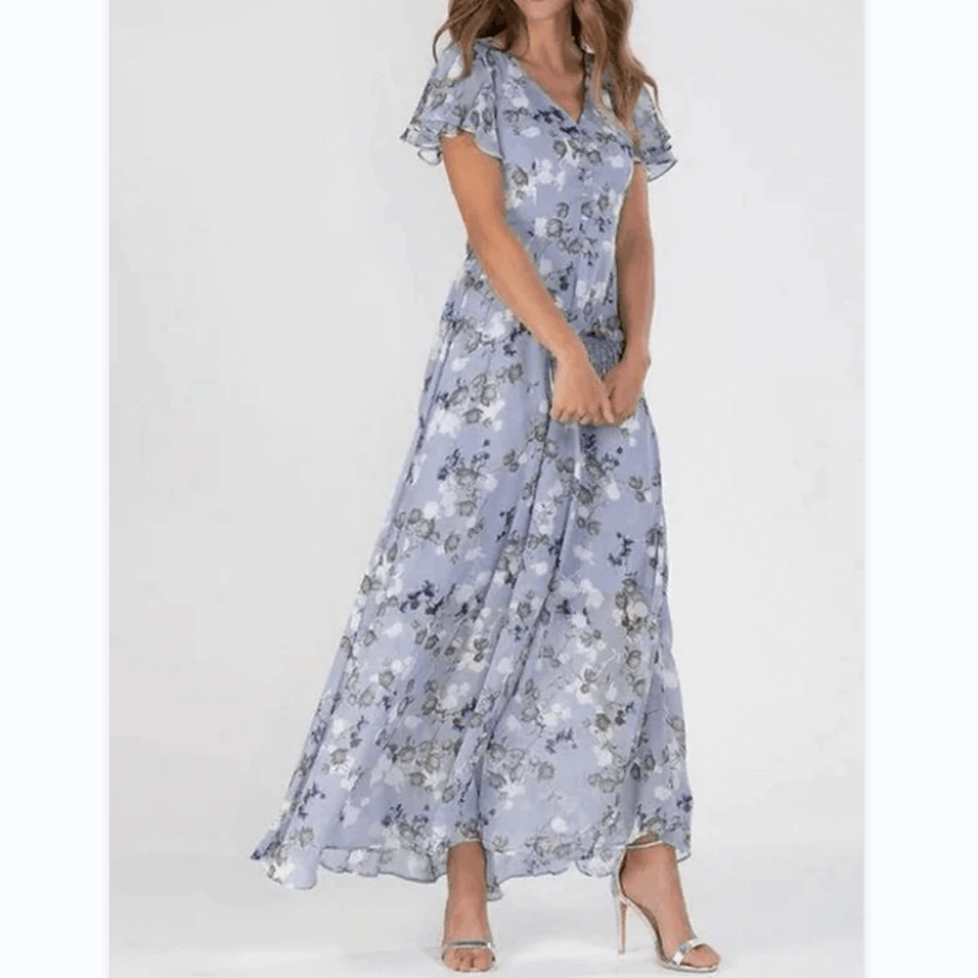 Maxikleid Dorselina mit Blumenmuster für den Sommer