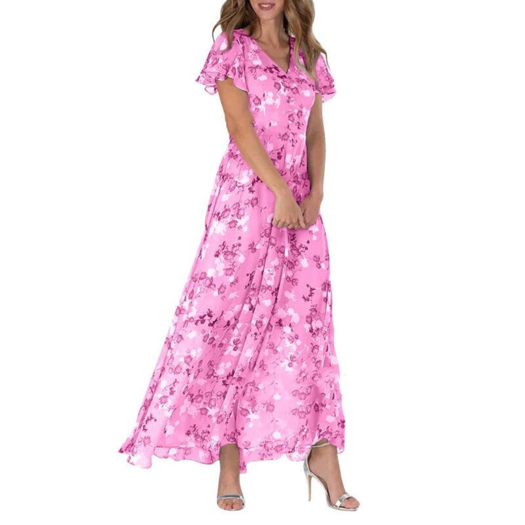 Maxikleid Dorselina mit Blumenmuster für den Sommer