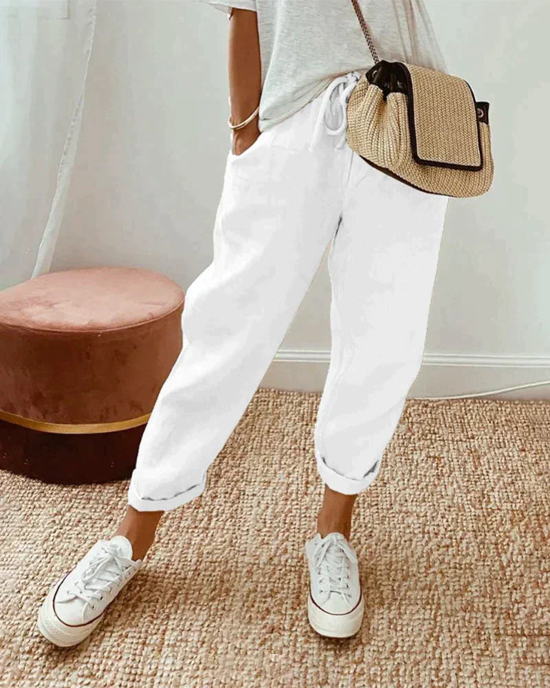 Chicke, bequeme Leinenhose Gigi