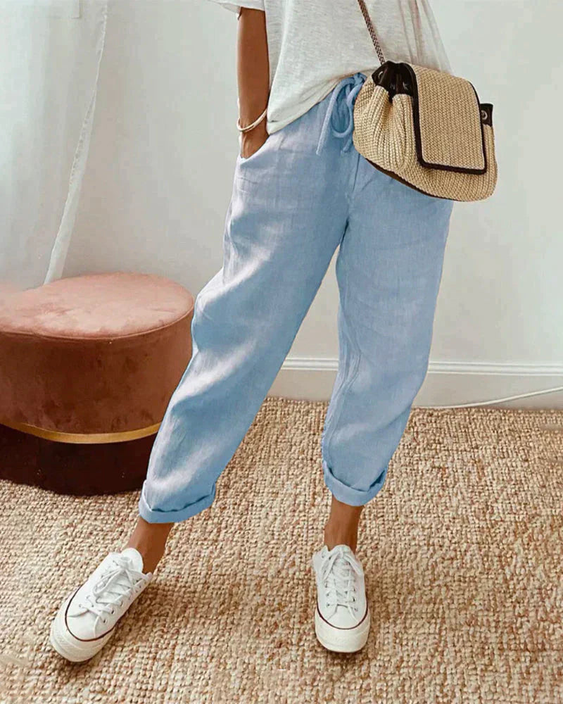 Chicke, bequeme Leinenhose Gigi