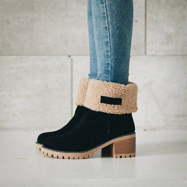 ModeGeist | Elegante und Warme Leder - Schneestiefel
