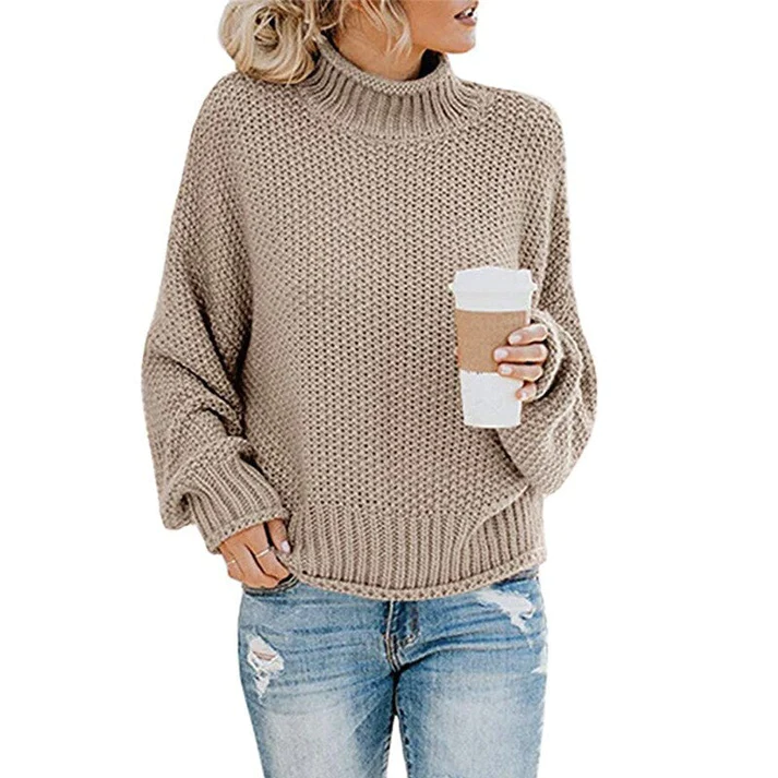 ModeGeist | Sweater - Grober Strick Rollkragenpullover