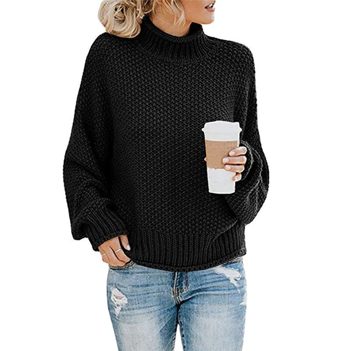 ModeGeist | Sweater - Grober Strick Rollkragenpullover