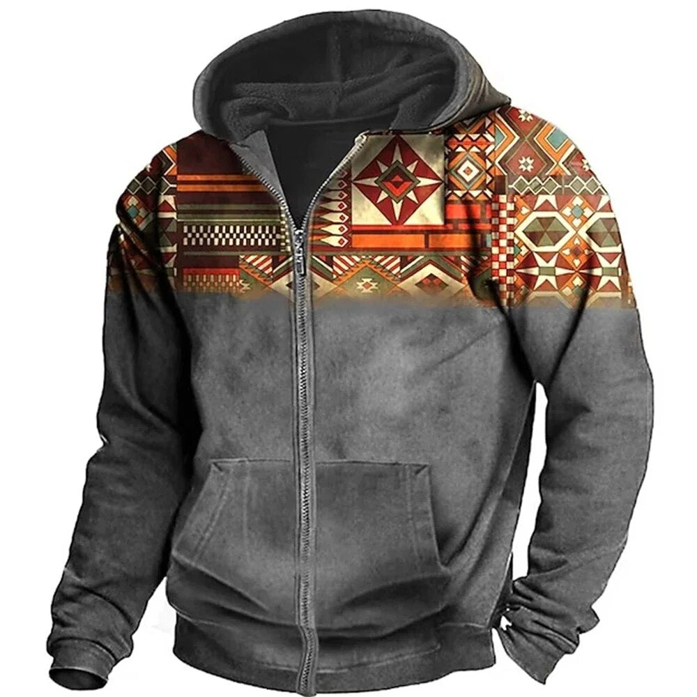 Herren-Retro-Fleece-Sweatshirt von Olivier™️