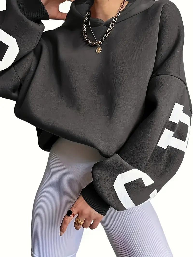 Cooler, trendiger Kapuzenpullover von Fudus mit grafischem Print