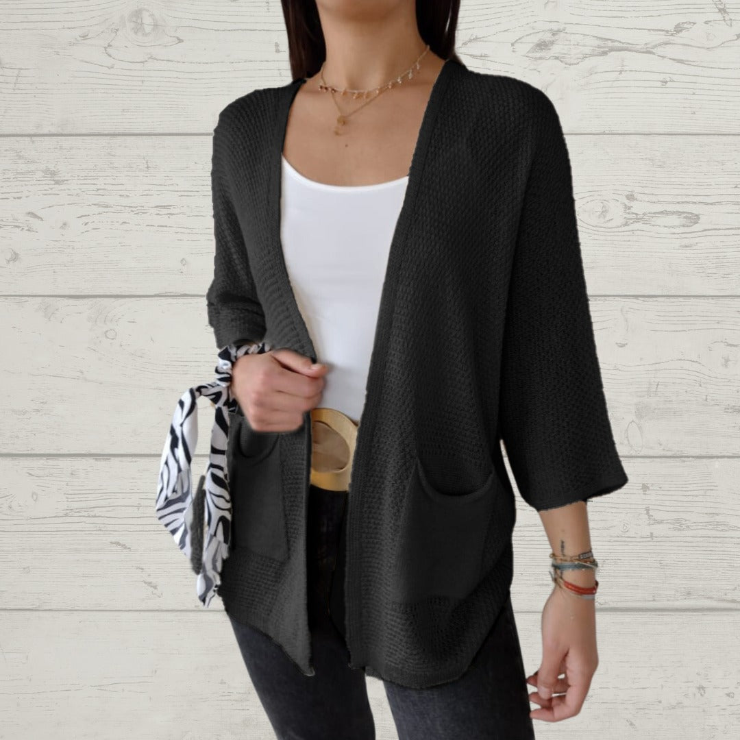 ModeGeist | Lässige Strickjacke mit Stylischen Taschen