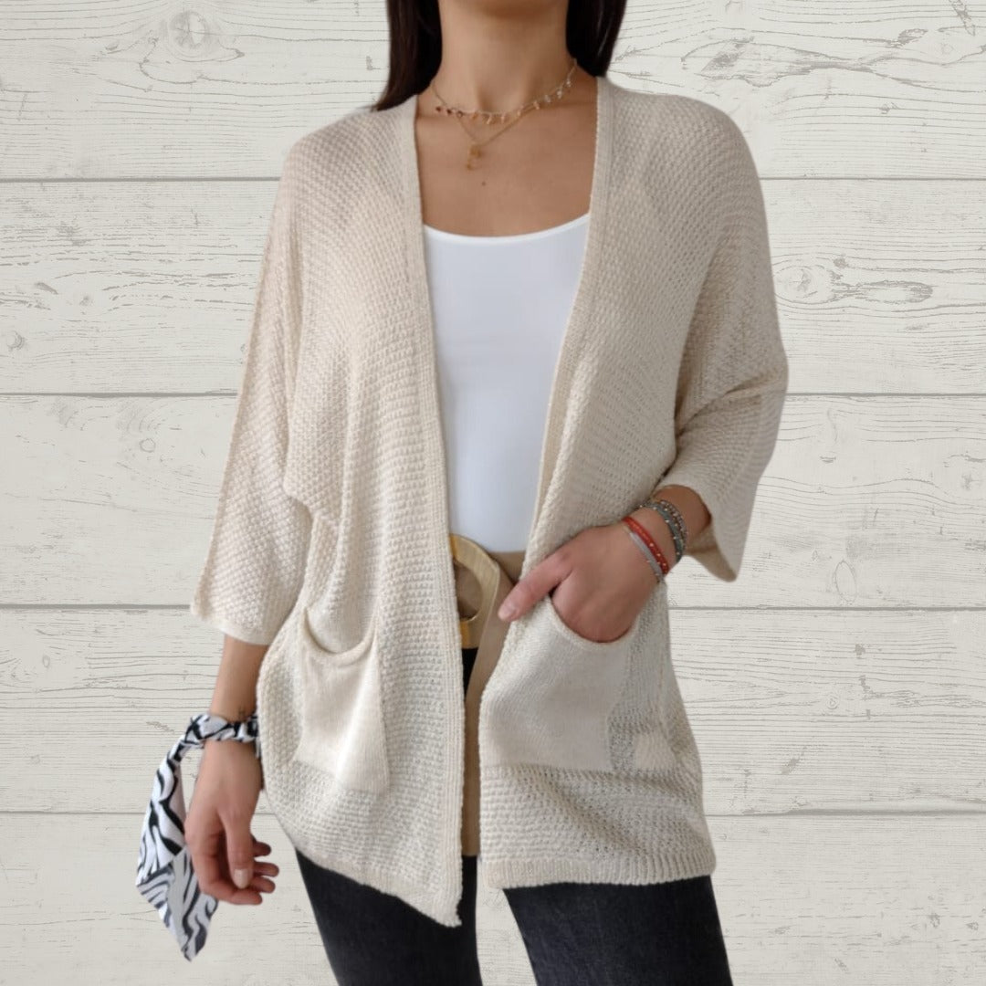ModeGeist | Lässige Strickjacke mit Stylischen Taschen