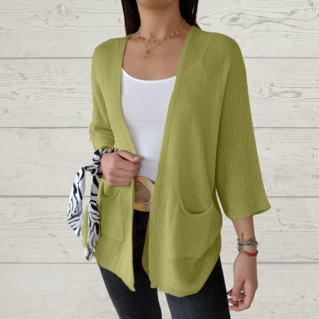 ModeGeist | Lässige Strickjacke mit Stylischen Taschen