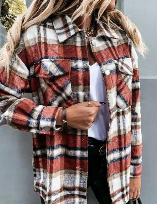 ModeGeist | Jacke mit Knopfleiste für Damen