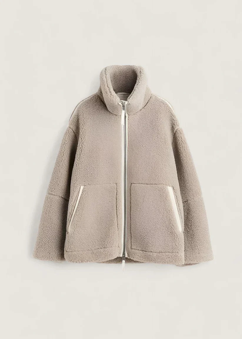 ModeGeist | Fleecejacke Creme