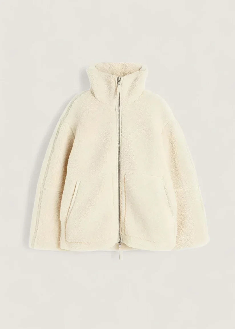 ModeGeist | Fleecejacke Creme