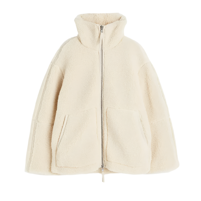 ModeGeist | Warme Teddy Fleece Damenjacke