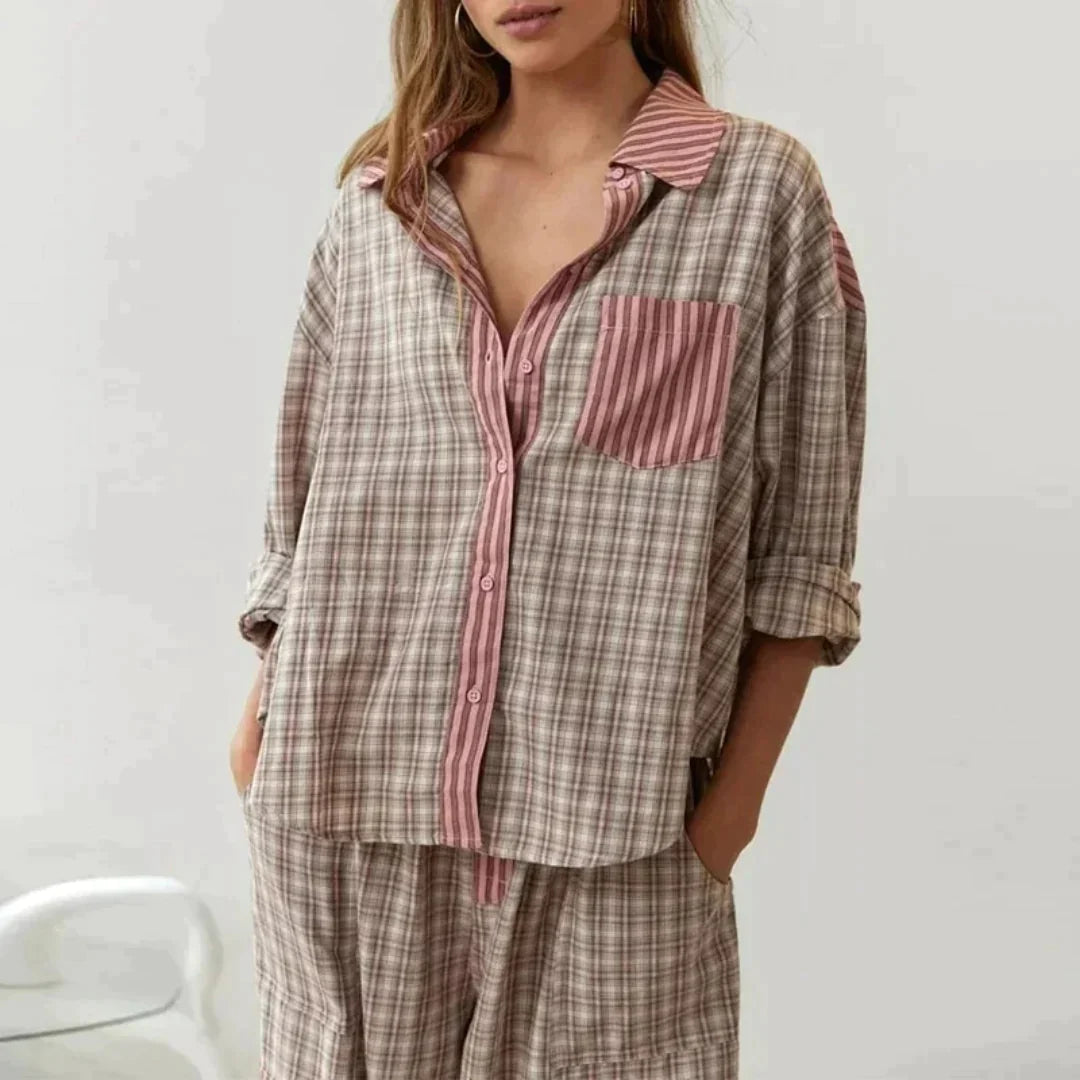 LEAH Damen Pyjama Set