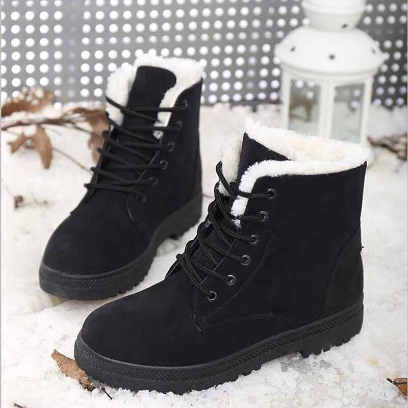 Gefütterte Winterstiefel für Damen