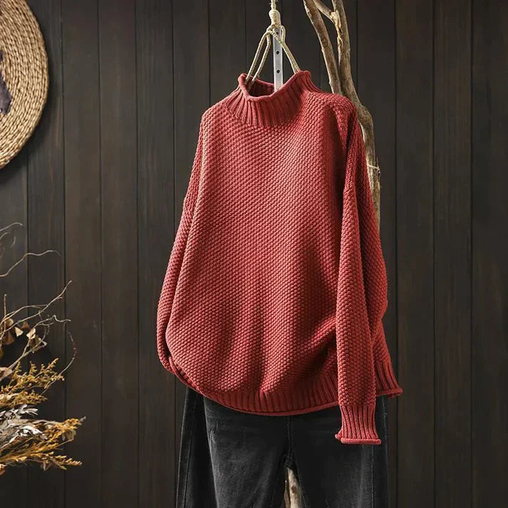 ModeGeist | Rollkragenpullover mit Feinem Strickmuster
