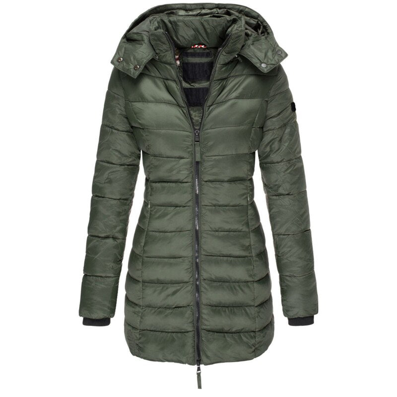 ModeGeist | Winterjacke mit Abnehmbarer Kapuze Leichtgewichtiges Polyester Warm und Komfortabel