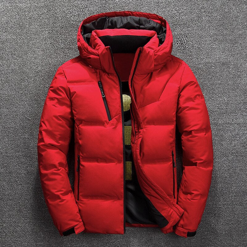 Herren Winterjacke mit Kapuze und Isolierung